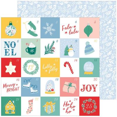 Pinkfresh Studio Happy Holidays Designpapier - Holly Jolly